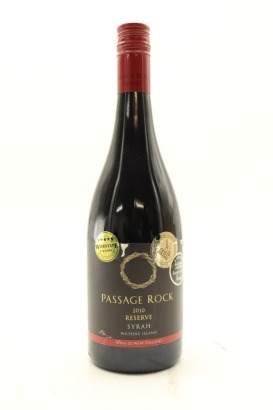 (1) 2010 Passage Rock Reserve Syrah, Waiheke Island [JR17.5] [BC95]