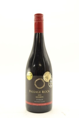 (1) 2010 Passage Rock Reserve Syrah, Waiheke Island [JR17.5] [BC95]