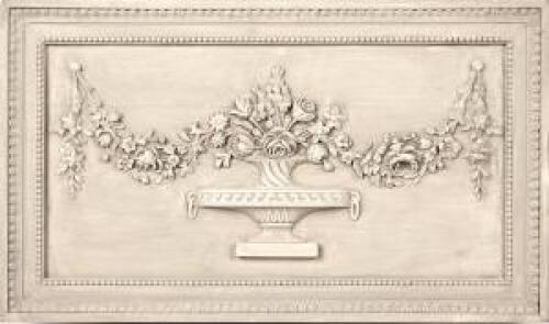 A Painted Plaster Panel