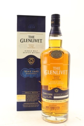 (1) The Glenlivet Triple Cask Matured Rare Cask Single Malt Scotch Whisky, 40% ABV, 1000ml (GB)