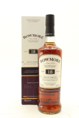 (1) Bowmore 'Deep and Complex' 18 Year Old Single Malt Scotch Whisky, 43% ABV (GB)