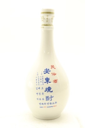 (1) Korean Folk Liquor Andong Soju, 45% ABV, 600ml