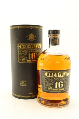 (1) Aberfeldy 16 Year Old Single Malt Scotch Whisky, 40% ABV, 1000ml (GB)