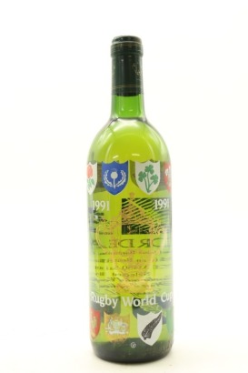 (1) 1991 A. de Luze Bordeaux White Wine, Rugby World Cup 1991 Special Edition, Bordeaux (TS)