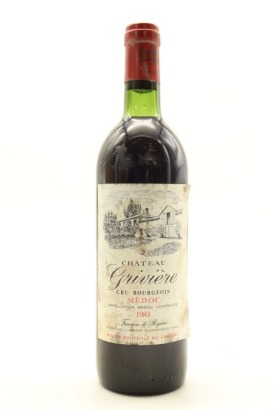 (1) 1983 Chateau Griviere, Medoc