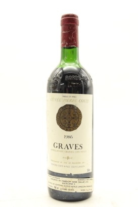 (1) 1986 Pierre Coste 'Cuvee Pierre Coste', Graves