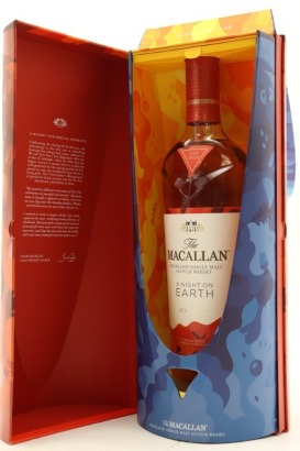 (1) The Macallan, A Night on Earth, Highland Single Malt Scotch Whisky, 40% ABV