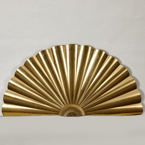 A Stunning Curtis Jere Wall Fan Sculpture