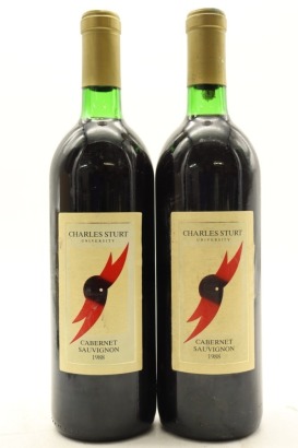 (2) 1988 Charles Sturt University Cabernet Sauvignon, Australia