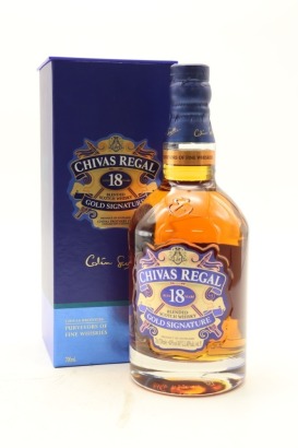 (1) Chivas Regal Gold Signature 18 Year Old Blended Scotch Whisky, 40% ABV (GB)