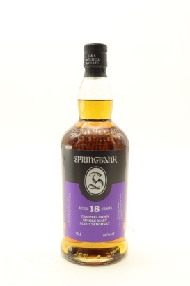 (1) Springbank 18 Year Old 2022 Release Single Malt Scotch Whisky, 46% ABV