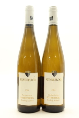 (2) 2004 Gunderloch Nackenheimer Rothenberg Riesling Auslese, Rheinhessen [WS93]
