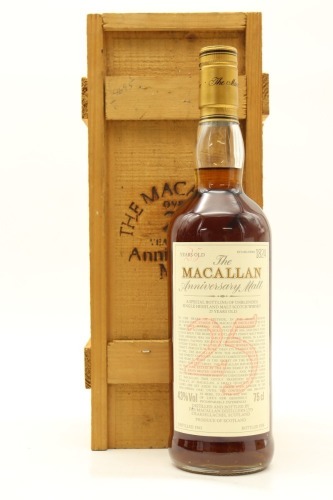 (1) The Macallan 1963 Anniversary Malt 25 Year Old Single Malt Scotch Whisky, 43% ABV, 750ml (GB)&diams;