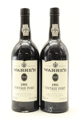 (2) 1991 Warre's Vintage Port, Portugal
