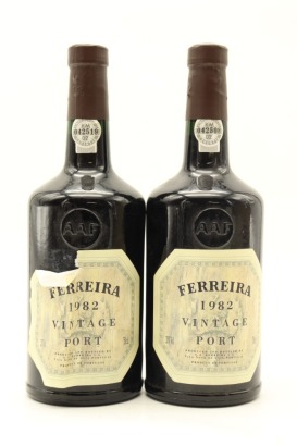 (2) 1982 Ferreira Vintage Port, Portugal [JR16] (TOL)