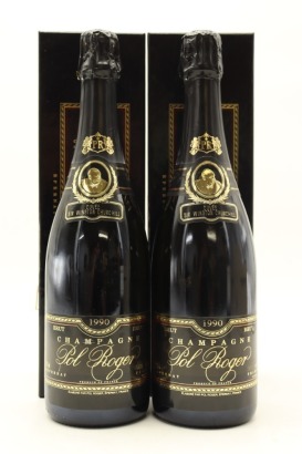(2) 1990 Pol Roger Cuvee Sir Winston Churchill Brut, Champagne [JR18] [WS96] (GB)