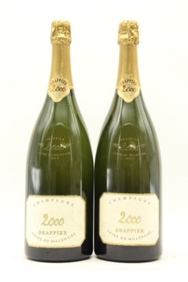(2) 2000 Drappier Cuvee du Millenaire Brut, Champagne, 1500ml