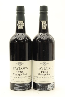 (2) 1985 Taylor Fladgate Vintage Port, Portugal [JR18.5]