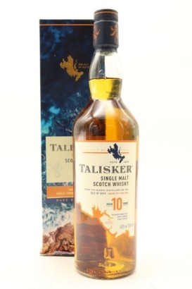 (1) Talisker 10 Year Old Single Malt Scotch Whisky, 45.8% ABV