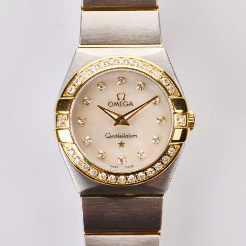 Stainless Steel /18ct Yellow Gold, 24mm OMEGA Constellation Quartz Wristwatch, circa 2010