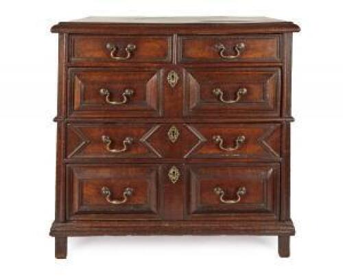 A Mid to Late-18th Century Moulded Front Chest of Drawers