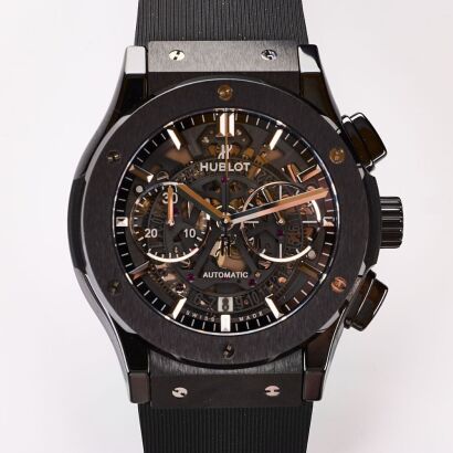 Hublot, 45mm Classic Fusion, Aerofusion Black Magic, Ceramic Chronograph Wristwatch