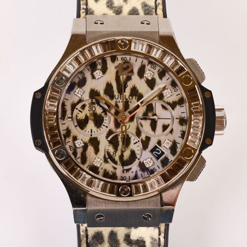 Titanium / Stainless Steel, 41mm Hublot Big Bang Snow Leopard Limited Edition (500 Pieces) Wristwatch