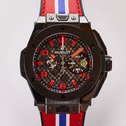 Ceramic/ Carbon Fibre / Titanium, 45.5mm Hublot Big Bang UNICO Ferrari Speciale Limited Edition (250 pieces) Wristwatch