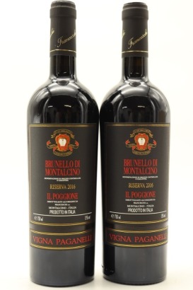 (2) 2016 Il Poggione Vigna Paganelli, Brunello di Montalcino Riserva DOCG [JR17.5] [RP96] [WE95] [WS96]