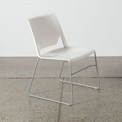 A Plastic-Coated Tubular Steel Chair