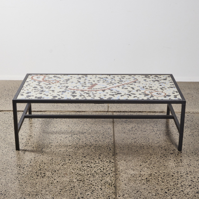 A Large Mosaic Coffee Table