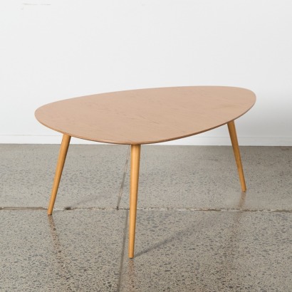 A Mid-Century Modern Style Oak Top Coffee Table