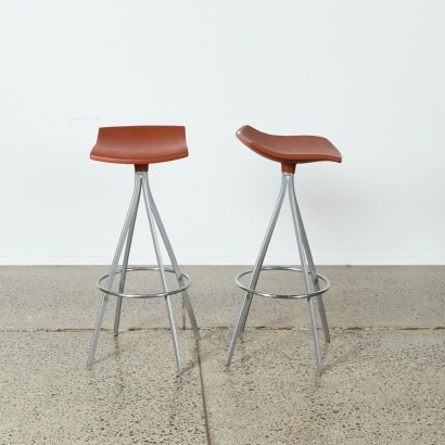 A Pair of Gimlet Stools by Jorge Pensi for Mobles