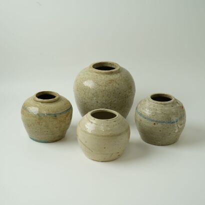 A Group of Four Assorted Porcelain Jars