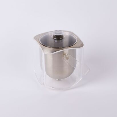 An Acrylic and Stainless Double Walled Ice Bucket