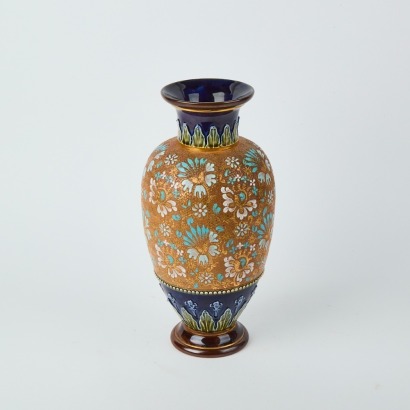 A Hand-Painted Doulton England Vase