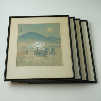 A Set of Four Japanese Ukiyo-E Prints
