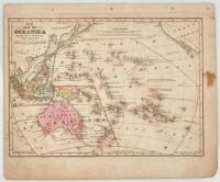 Five American Antique Hand Coloured School and Family Geography Maps, Numbers 10, 11, 12, 14 and 16