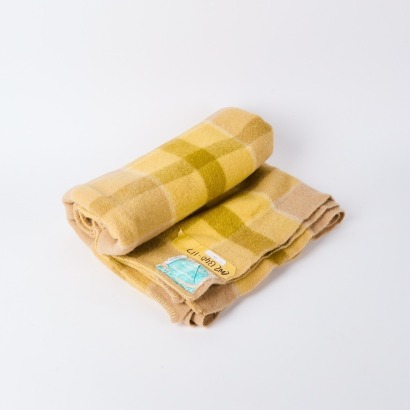 A Vintage NZ Wanganui Woollen Blanket in Autumnal Tones