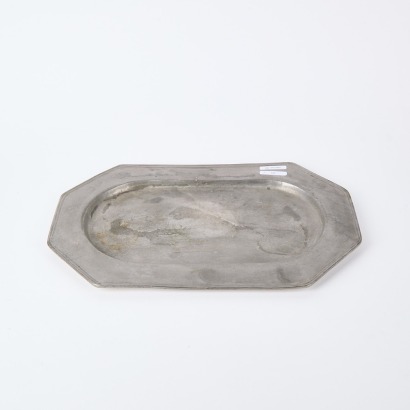 An Antique Norwegian Pewter Serving Tray by Hammerlund Oslo