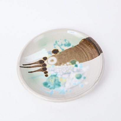 A Large Droplet Colour Ceramic Platter