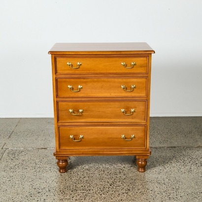A Four-Drawer Solid Wood Tall Boy