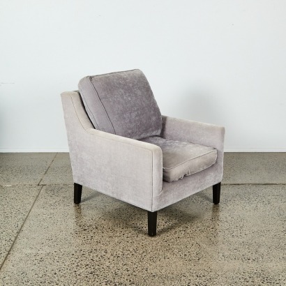 A Grey Upholstered Occasional Chair
