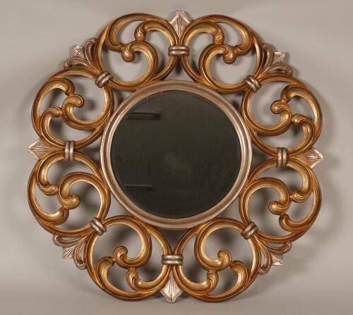 A Large and Highly Decorative Gilt Mirror