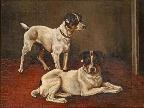 FRANK HAROLD HAYWARD (1867-1945) - Pair of Fox Terriers