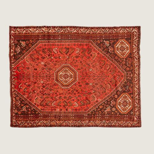 A Hand Knotted Shiraz Rug