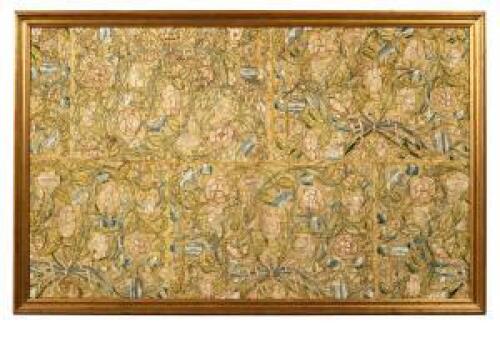 A Late-17th Century, Early-18th Century Framed and Embroidered Panel