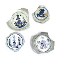 Four Ming Dynasty Shards with Xuande Reign Marks