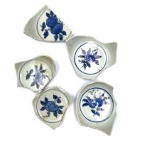 Five Ming Dynasty Shards with Jiajing Reign Marks