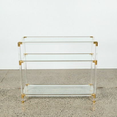 A Hollis Jones Style Lucite Console